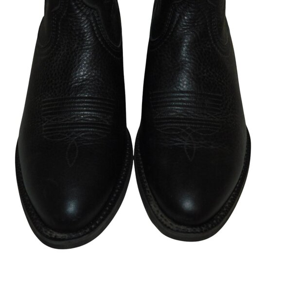 Ariat Men's Black Deertan Heritage R Toe Western Boots 10002218 Size 10.5B - Picture 3 of 11